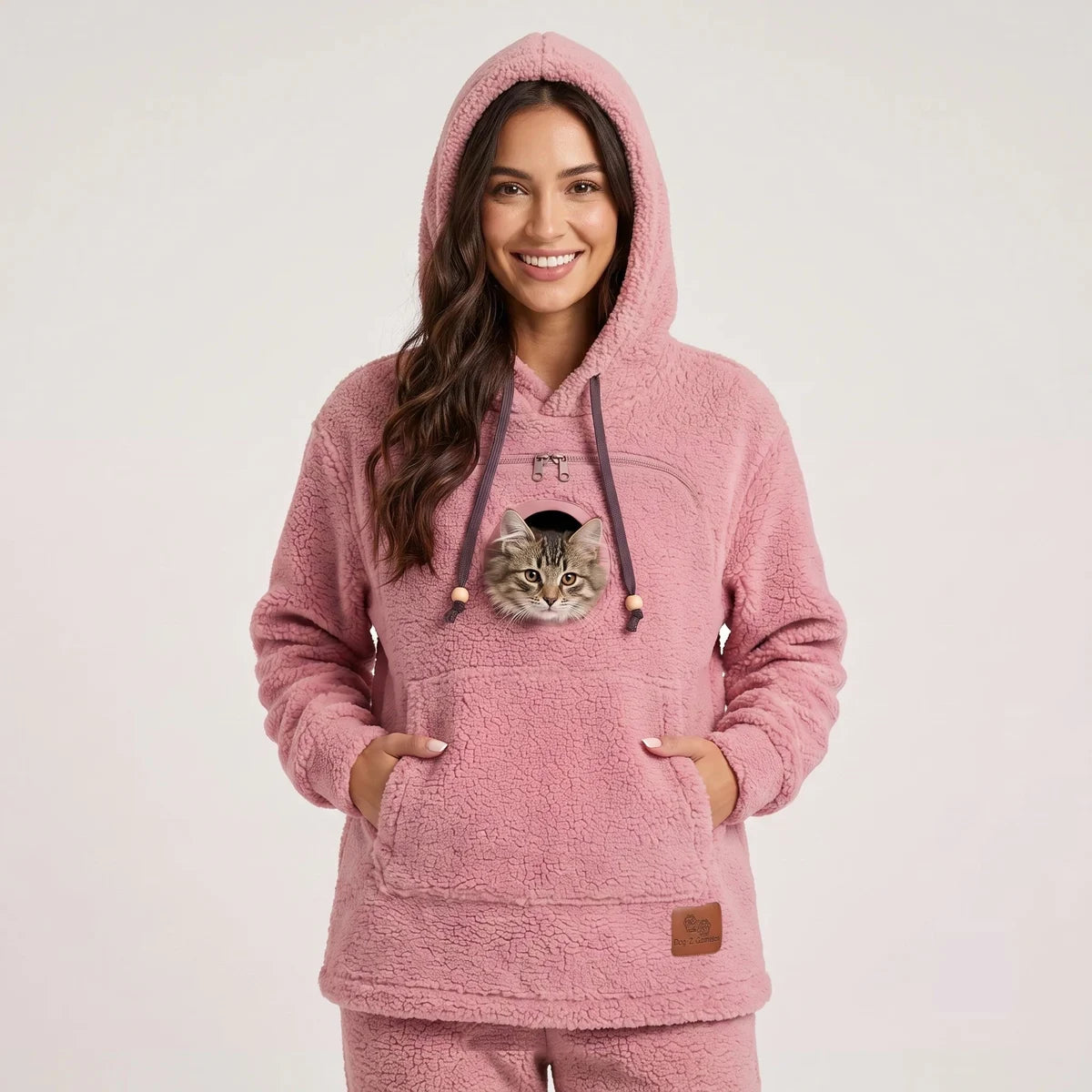 Sweat POCHOU — Rose poudré